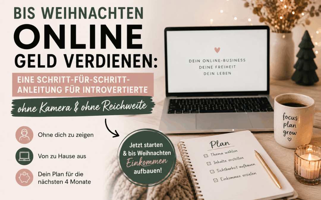 Online Geld verdienen bis Weihnachten